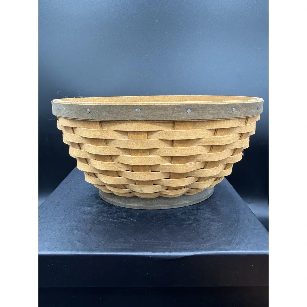 Longaberger 2008 Small Oval Bowl Basket 🧺🥣 Retired Handwoven Collectible